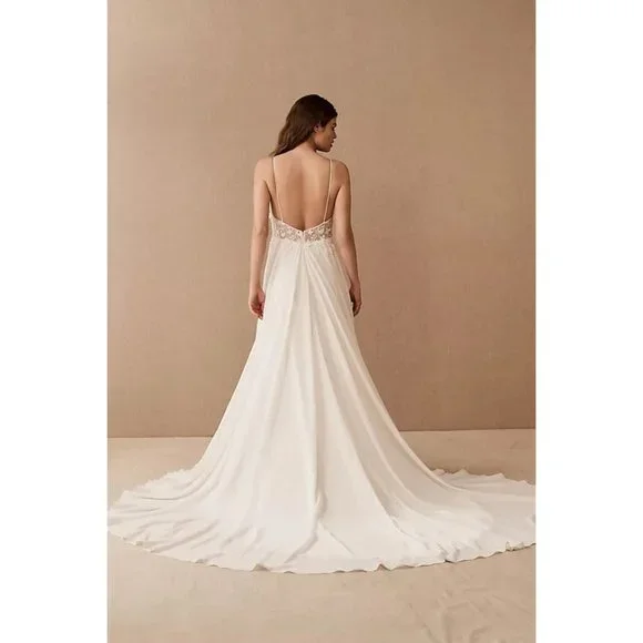Anthropologie Jenny Yoo Kelsey Wedding Gown Size 2